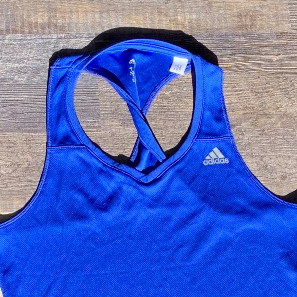 Adidas Running Tank - Blue - Size Small